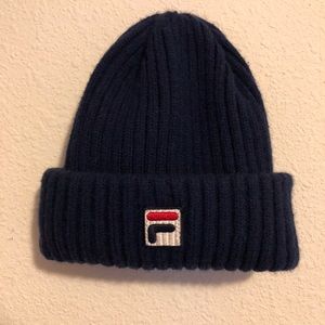 Navy Fila Beanie